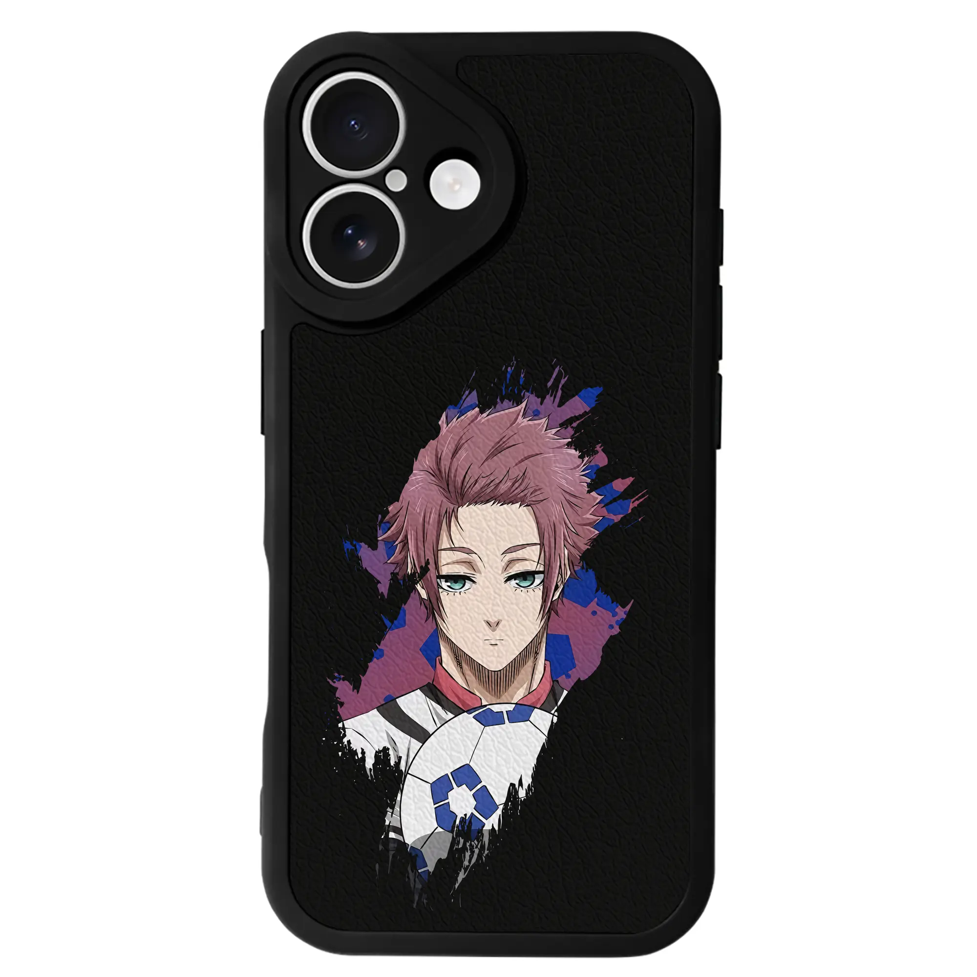 ブルーロック グッズ 糸師冴 - IPhone 16シリーズ対応 ・ シリコンスマホケース ・ レザー調 ・ 高精度フィット ・ 耐衝撃 ・ ワイヤレス充電対応 ・ 精密カット